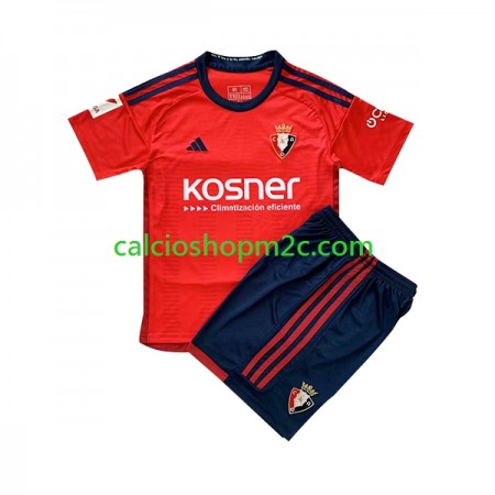 CA Osasuna Bambino Maglia Prima 2023/2024 Manica Corta (+ Pantaloncini)